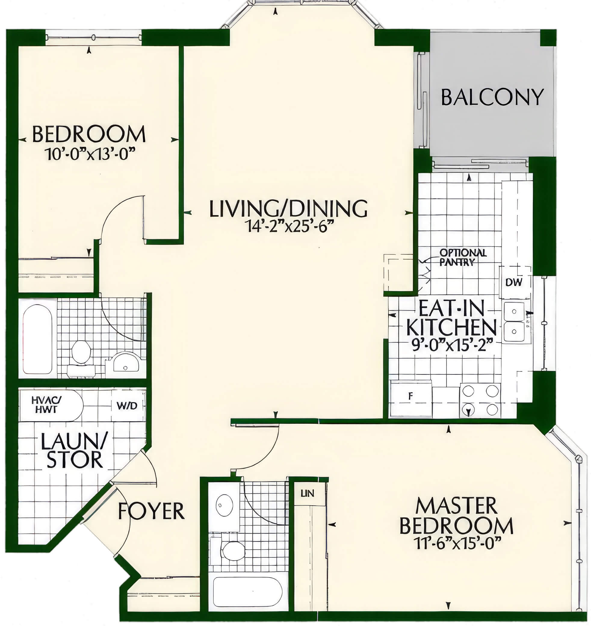 The Daffodil Suite layout