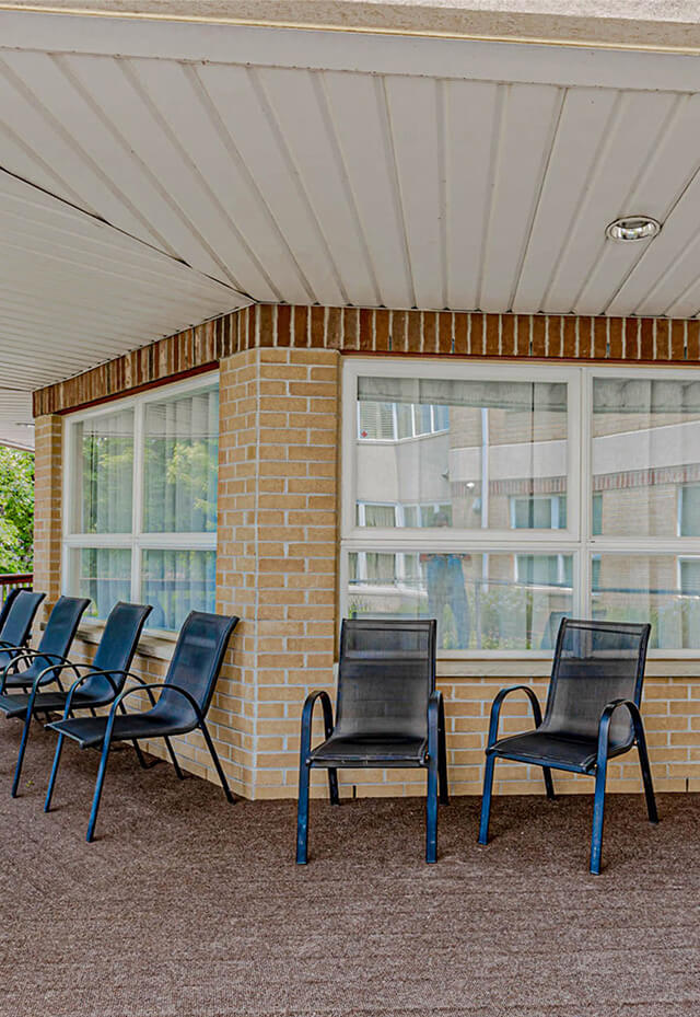 The Marian Courtyard entrance area